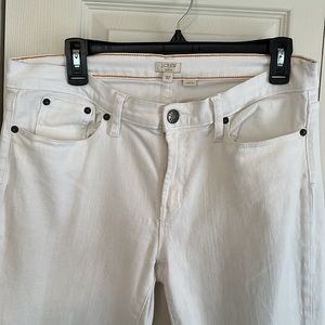J. Crew white stretch ankle jean - 32